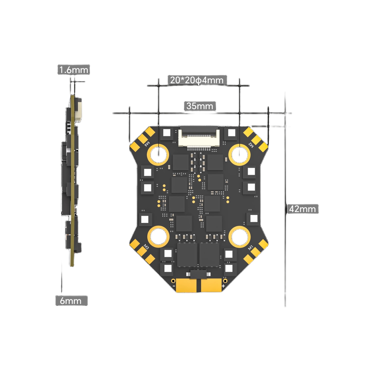 IFlight Borg Mini F7 Stack wit - đánh giá và giá Fpv Flight Controller F7 Stack 60A