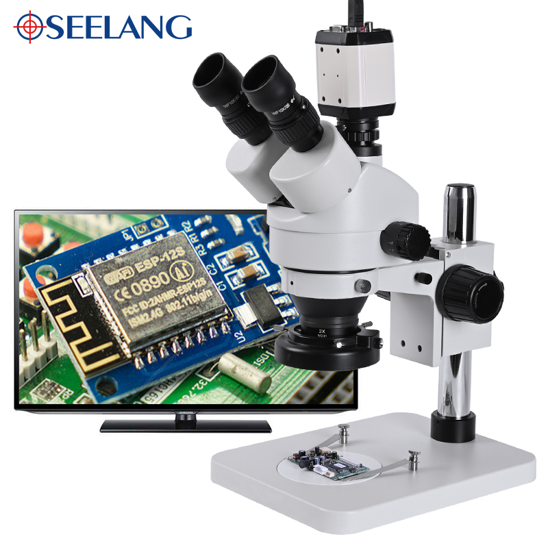 Industrial grade 3.5-90X stere - đánh giá và giá Stereo Trinocular Microscope Pcb